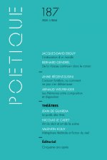 Poétique - numéro 187