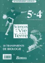 SCIENCES DE LA VIE ET DE LA TERRE 5EME 4EME TRANSPARENTS BIOLOGIE 2001