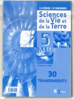 TRANSPARENTS SCIENCES DE LA VIE ET DE LA TERRE 5E PROGRAMME 2006