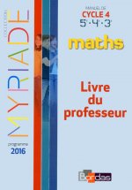 Myriade mathématiques cycle 4 2016 livre du professeur