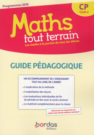 Maths tout terrain CP 2019 Guide Pédagogique