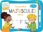 Les livres-ardoises - Mes premières majuscules bâton avec 1 feutre effacable 2 couleurs