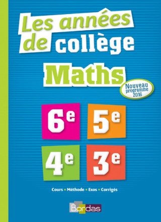 Les années de collège Maths