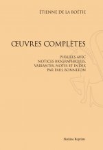 OEUVRES COMPLETES. PUBLIEES AVEC NOTICE, VARIANTES, NOTES ET INDEX PAR PAUL BONNEFON (1892)