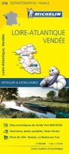 Carte Départemental Michelin Loire-Atlantique, Vendée