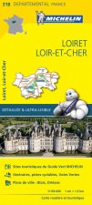 Carte Départemental Michelin Loiret, Loir-et-Cher