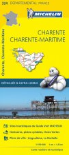 Carte Départemental Michelin Charente, Charente-Maritime