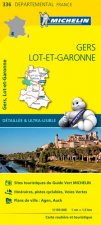 Carte Départemental Michelin Gers, Lot-et-Garonne