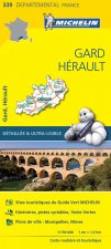 Carte Départemental Michelin Gard, Hérault