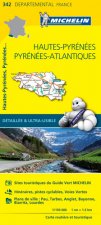 Carte Départemental Michelin Hautes-Pyrénées, Pyrénées Atlantiques