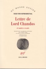 Lettre de Lord Chandos et autres essais