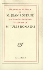 Discours de réception à l'Académie française et réponse de M. Jules Romains
