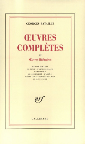 Oeuvres completes 3