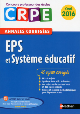 EPS et système éducatif - Annales corrigées - 2016