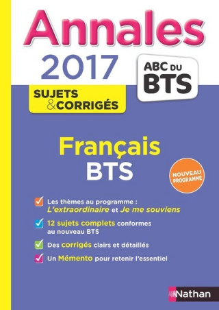 Annales BTS 2017 Français BTS Tertiairres et Industriels