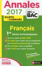 Annales bac 2017 francais 1ère ST Cor.