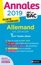 Annales Bac 2019 Allemand LV1, LV2 et LVA Term toutes séries - Sujets et corrigés