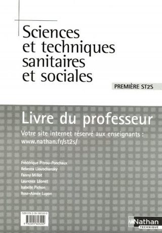 SCIENCES ET TECHNIQUES SANITAIRES ET SOCIALES 1ERE ST2S - PROFESSEUR - 2007