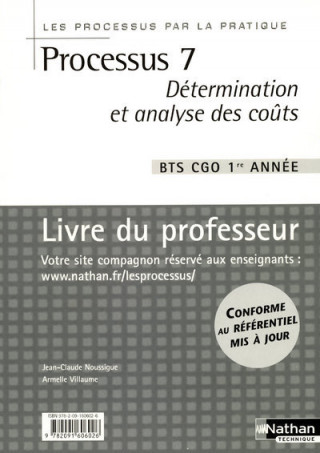 Processus 7 Détermination et analyse des coûts Les Processus par la pratique Livre du professeur