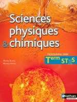 SCIENCES PHYSIQUES ET CHIMIQUES TERMINALE ST2S ELEVE 2008