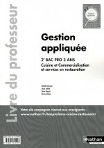 Gestion appliquée 2e Bac Pro Cuisine Commercialisation en restauration - Livre du professeur