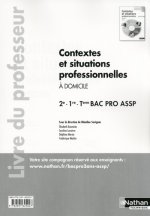 Contextes et situations professionnelles Bac Pro ASSP [2e/1ère/Tle] option 