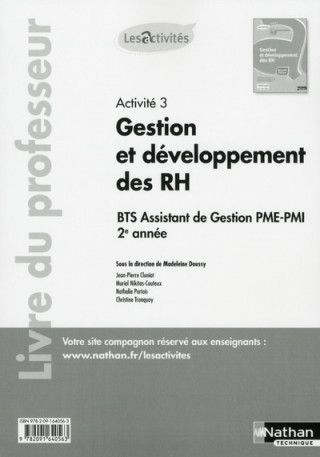 Activité 3 BTS assistant de gestion PME-PMI 2ème année - professeur (Les activités) - 2016