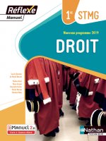 Droit 1re STMG Reflexe - Manuel Ed 2019