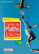 Cahier de maths 1re Bac Pro - Groupements A et B (Spirales) - Livre + licence élève - 2020