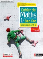 Cahier de maths 1re Bac Pro - Groupement C - (Spirales) - Livre + licence élève - 2020