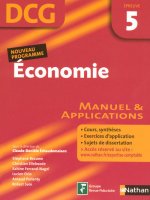 ECONOMIE EPREUVE 5 - DCG - ELEVE - 2007 MANUEL ET APPLICATIONS