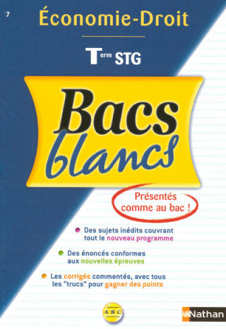 BACS BLANCS ABC ECONOMIE/DROIT