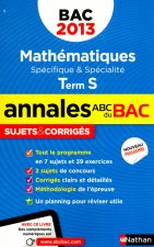 ANNALES BAC 2013 MATHS TERM S SPECIFIQUE & SPECIALITE SUJETS & CORRIGES