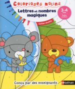 Coloriages malin duo Lettres et nombres magiques PS 3-4 ans