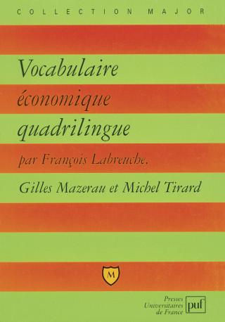 Vocabulaire économique quadrilingue