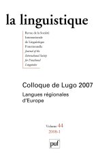 linguistique 2008, vol. 44 (1)