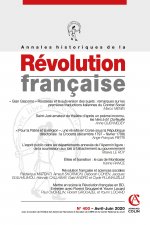 Annales historiques de la Révolution française Nº400 2/2020 Varia
