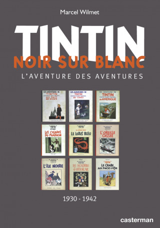 Tintin noir sur blanc