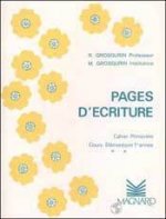 Pages d'écriture au stylo plume : cahier primevère CE1