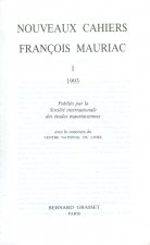 Nouveaux cahiers François Mauriac n°01