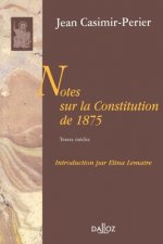 Notes sur la constitution de 1875