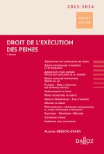 Droit de l'exécution des peines 2023/2024. 6e éd.