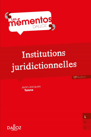 Institutions juridictionnelles 17ed