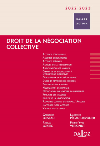 Droit de la négociation collective 2022/2023