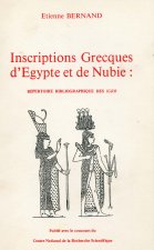 Inscriptions grecques d'Égypte et de Nubie - répertoire bibliographique des I.G.R.R. [Inscriptiones graecae ad res romanas]