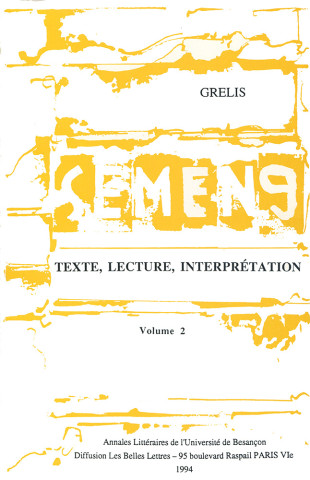 Texte, lecture et interprétation