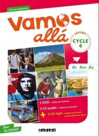 Vamos allá Cycle 4 LV2 Espagnol Ed.2017 - Coffret classe 3 CD audio + 3 CD MP3 + 3 DVD