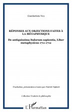Réponses aux objections faites à la métaphysique