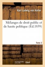 Melanges de Droit Public Et de Haute Politique. Tome 2