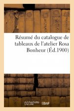 Resume Du Catalogue de Tableaux de l'Atelier Rosa Bonheur